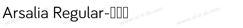 Arsalia Regular字体转换